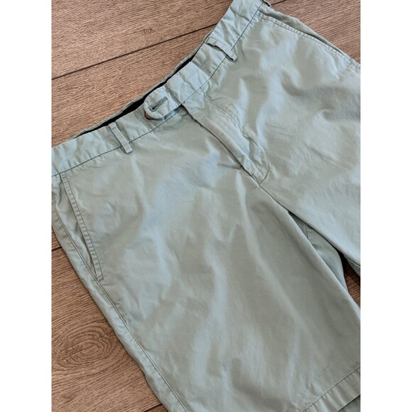 Peter Millar Shorts Mens Size 34 Blue Teal Golf Flat Front Casual Chino Preppy - Picture 2 of 6